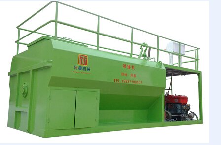 The situation of the slope greening equipment