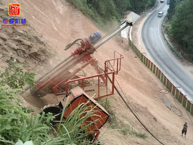 Climbing drilling rig construction operation